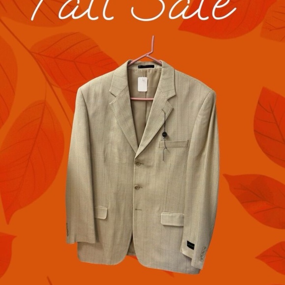 Daniel Gray, Men’s, Dress Blayse Jacket Silk, Beige, Sz 42 L, Redfish Jacket.! - Picture 1 of 11
